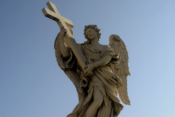 angel with cross