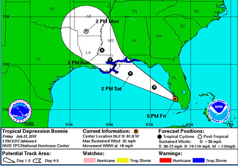 tropical storm bonnie