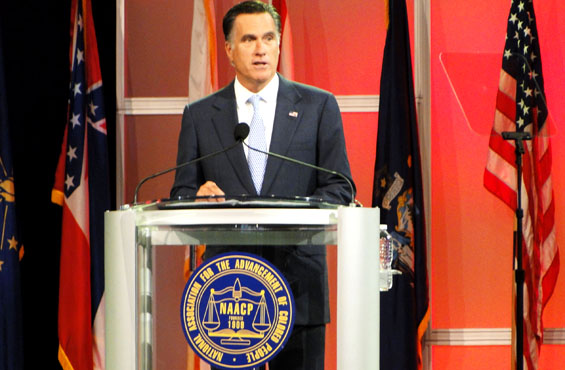 mitt romney at naacp convention